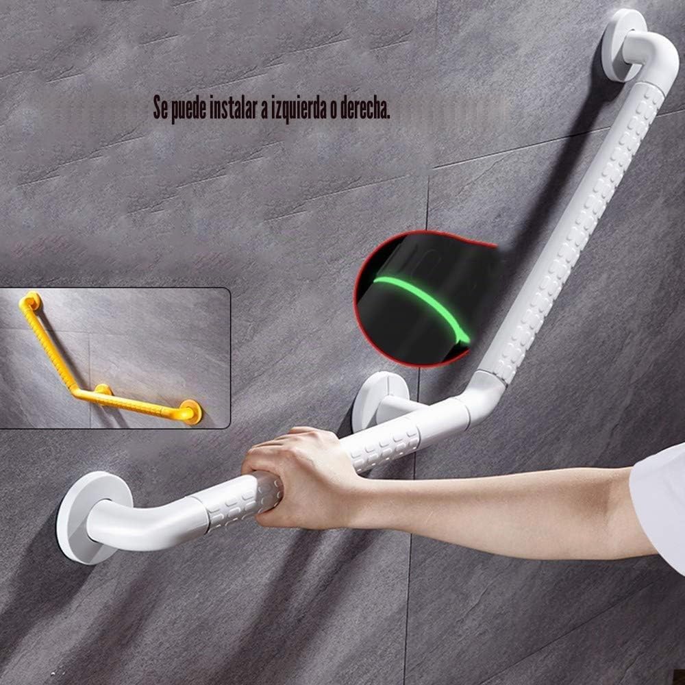 135° Asidero asa de Seguridad para Baño Acero Inoxidable Agarraderas Ducha para Personas Mayores y Discapacitadas Antideslizante Asidero para Banera 40 * 60cm
