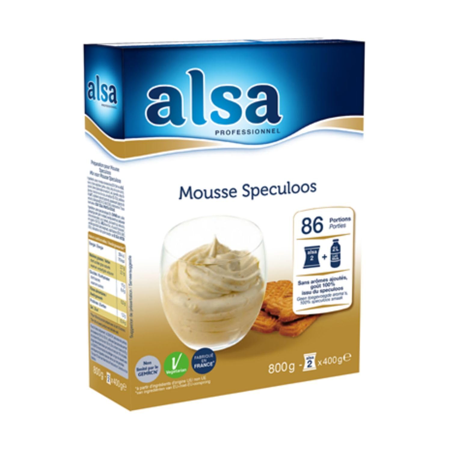 Alsa Préparation pour mousse spéculoos 800 g