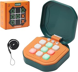 Comprar Tres en Raya Electrónico 7-en-1 Giiker – Juego de Mesa Electrónico Portátil Tic TAC Toe para 1-4 Jugadores, Juego Educativo de Lógica y Memoria, Juego de Viaje y Regalo para Niños y Familia