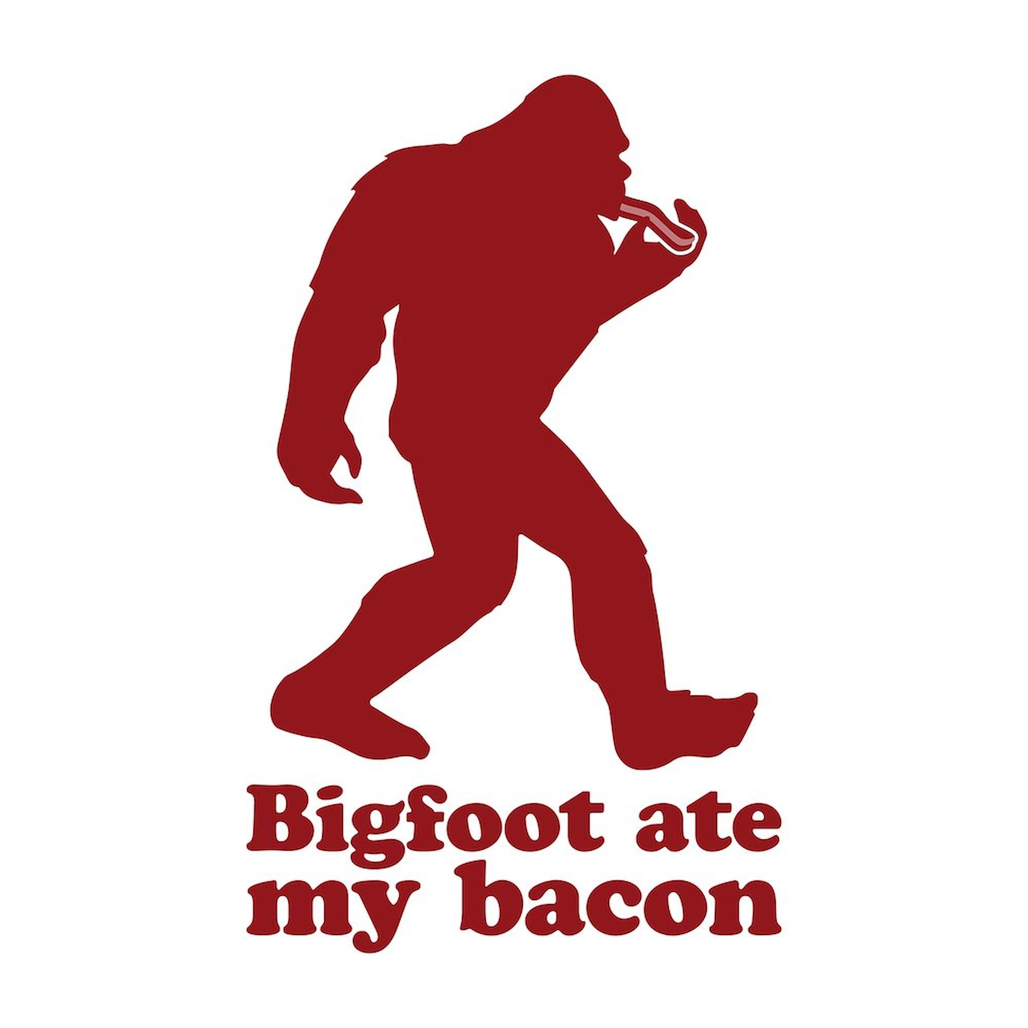 CafePress Bigfoot (Sasquatch) Ate My Bacon Sticker Square Bumper Sticker Car Decal