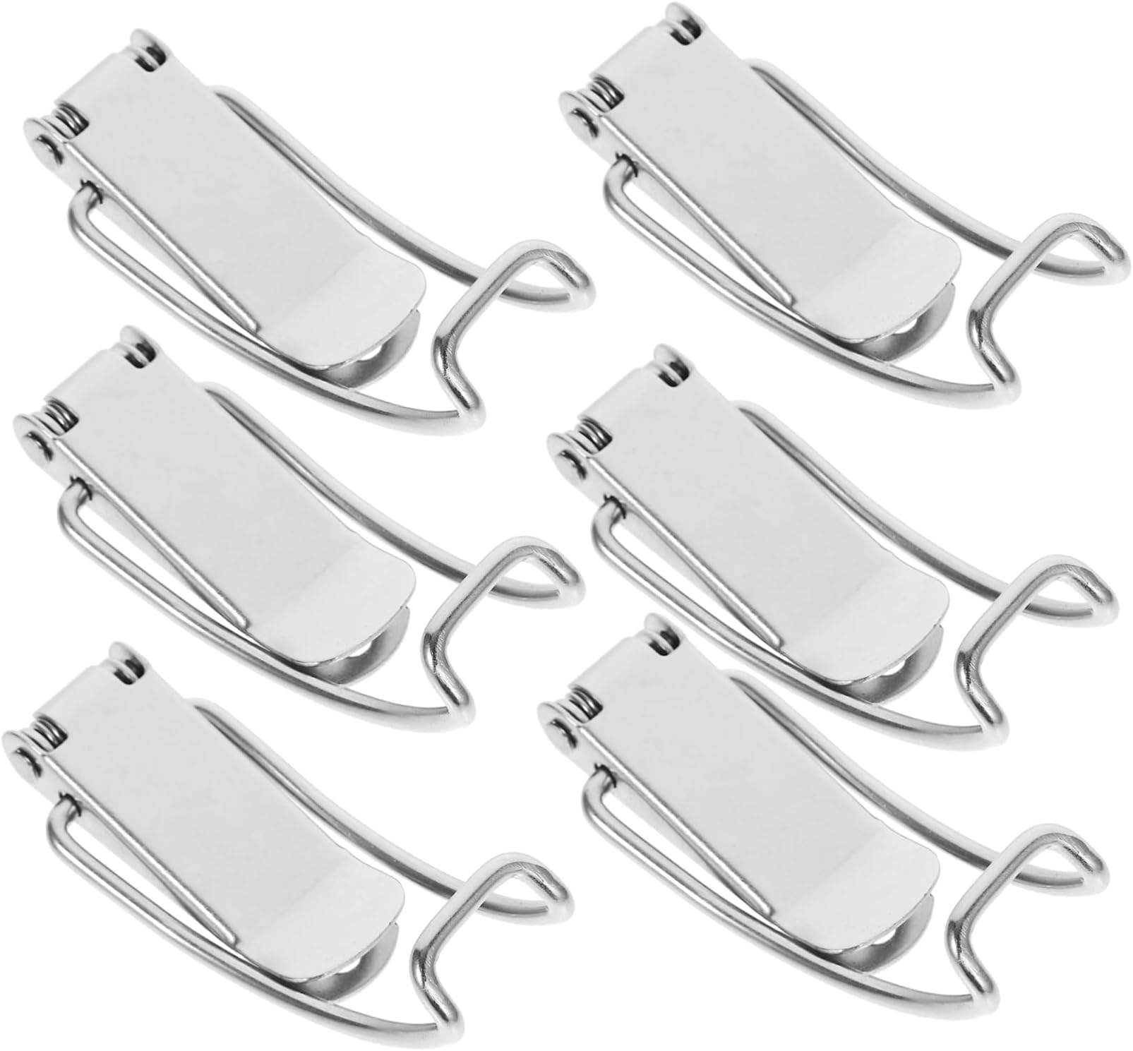 10pcs Stainless Steel Buckle Pull Latch Clamp Cabinet Boxes Latch Toolbox Spring Latch Spring Lock Clasp Chest Toggle Latch Toggle Latches Lock Catch Toggle Hasp Trunk Hasp Latch