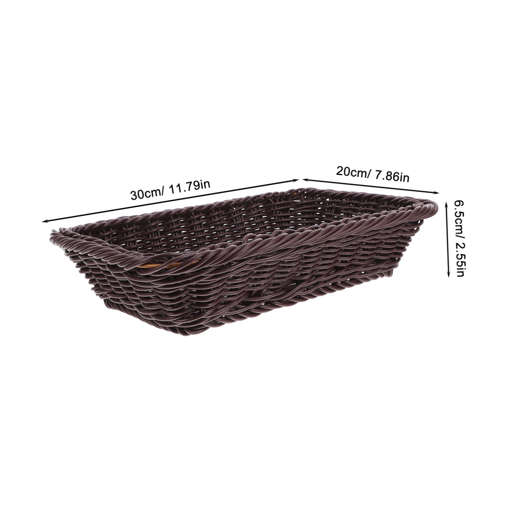 Cabilock 5 Piezas cesta de pan tejida cesta de almacenamiento colgante cesta de frutas pequeña cesta tejida contenedor de almacenamiento de cesta de pan de polivinilo Reutilizable
