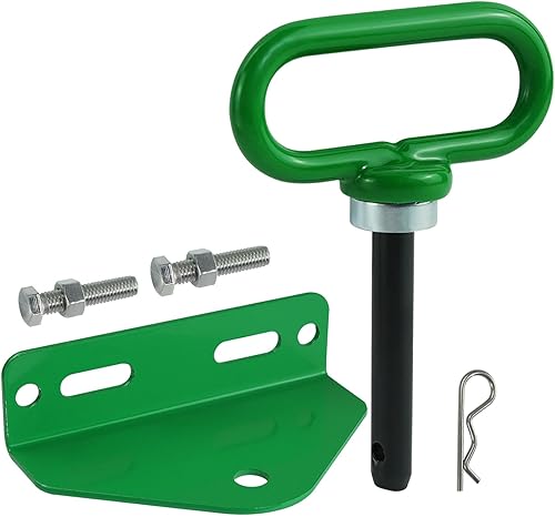 Kit de enganche de cortacésped de giro cero de alta resistencia con pernos de 18 pulgadas (3mm) y pasador de enganche magnético fuerte, montaje de