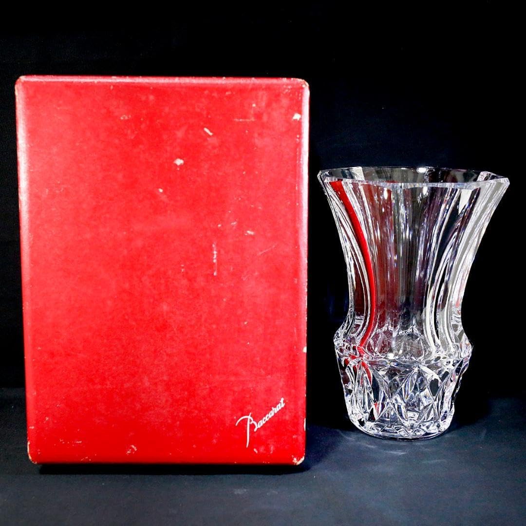 バカラ Baccarat フランス クリスタルガラス リゴット ジベルニー 花瓶
