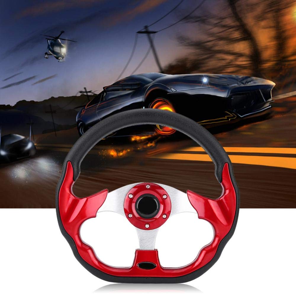 320mm carbon race stuurwiel modificatie race stuurwiel mini rood suede drift stuur geschikt voor carbon auto stuurwiel