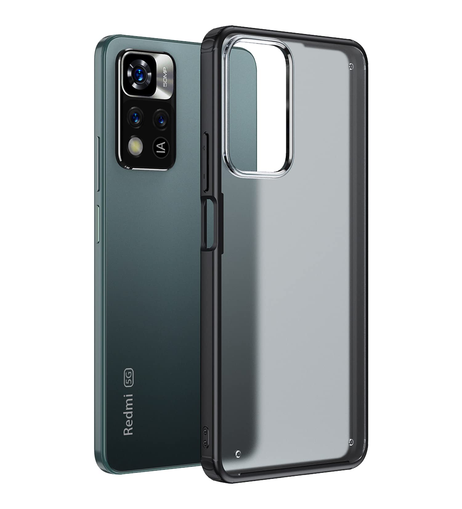Golden Sand Thermoplastic Polyurethane Rugged Frosted Semi Transparent PC Shock Proof Slim Back Cover for Xiaomi 11i, Xiaomi 11i Hyper Charge 5G (Black) (B09PBMBRVM) Amazon Price History, Amazon Price Tracker