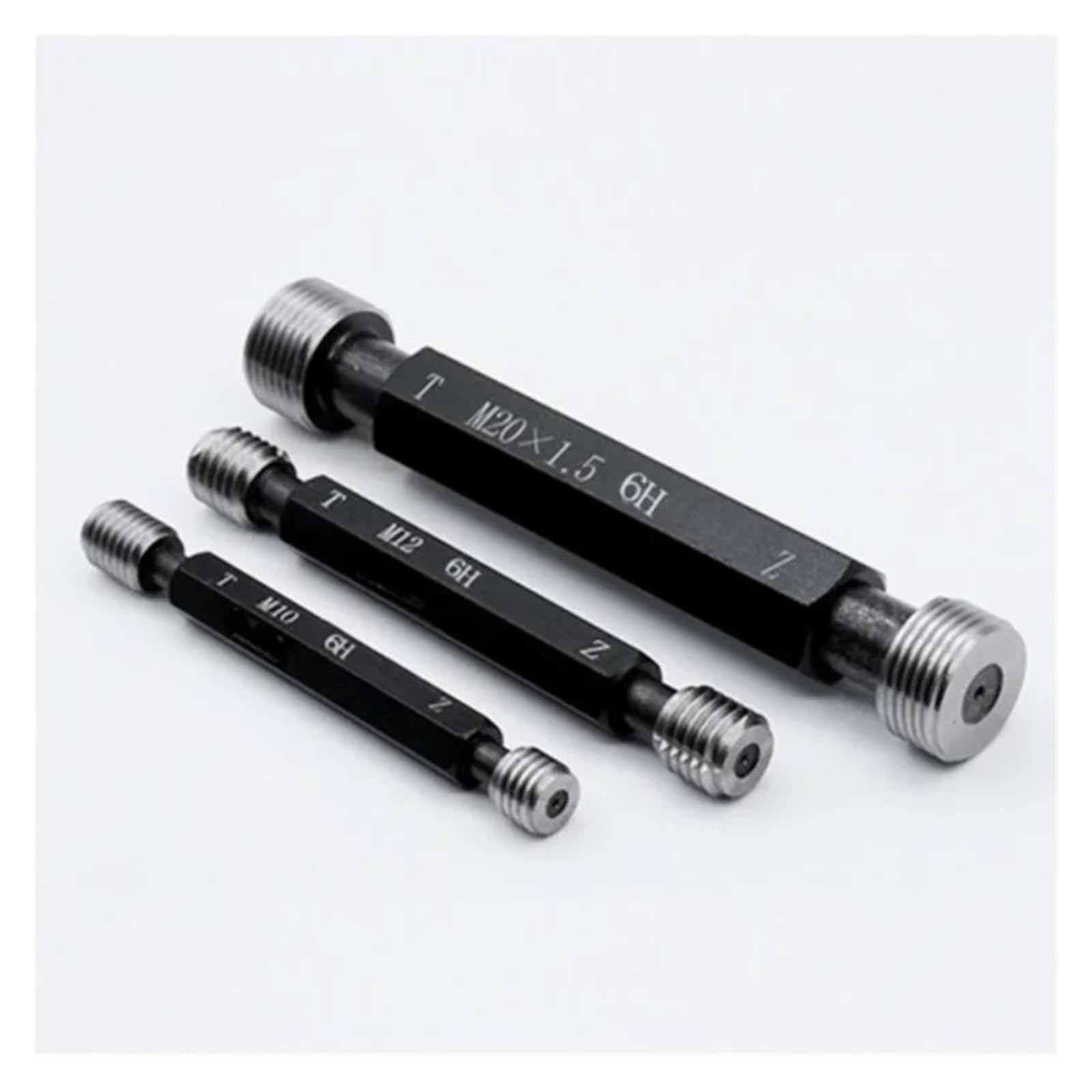1 pezzo 6H M1-M6.5 calibro in acciaio a tampone con filettatura metrica fine M0.8 .9 M5 M6(M1.8X0.25-6H)