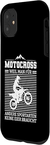 Vista 11 de Funda para iPhone 12 mini motocross weil man für andere sportarten biker