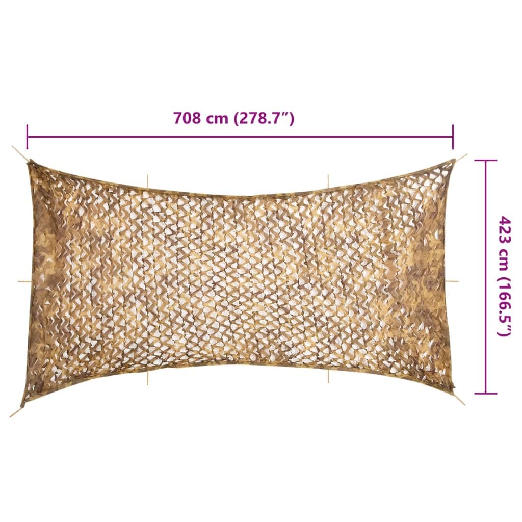 Red de camuflaje con bolsa de almacenamiento, color blanco arena, tejido Oxford, resistente a los rayos UV, de secado rápido, compacta y ligera para caza, asiento alto, campo, bosque