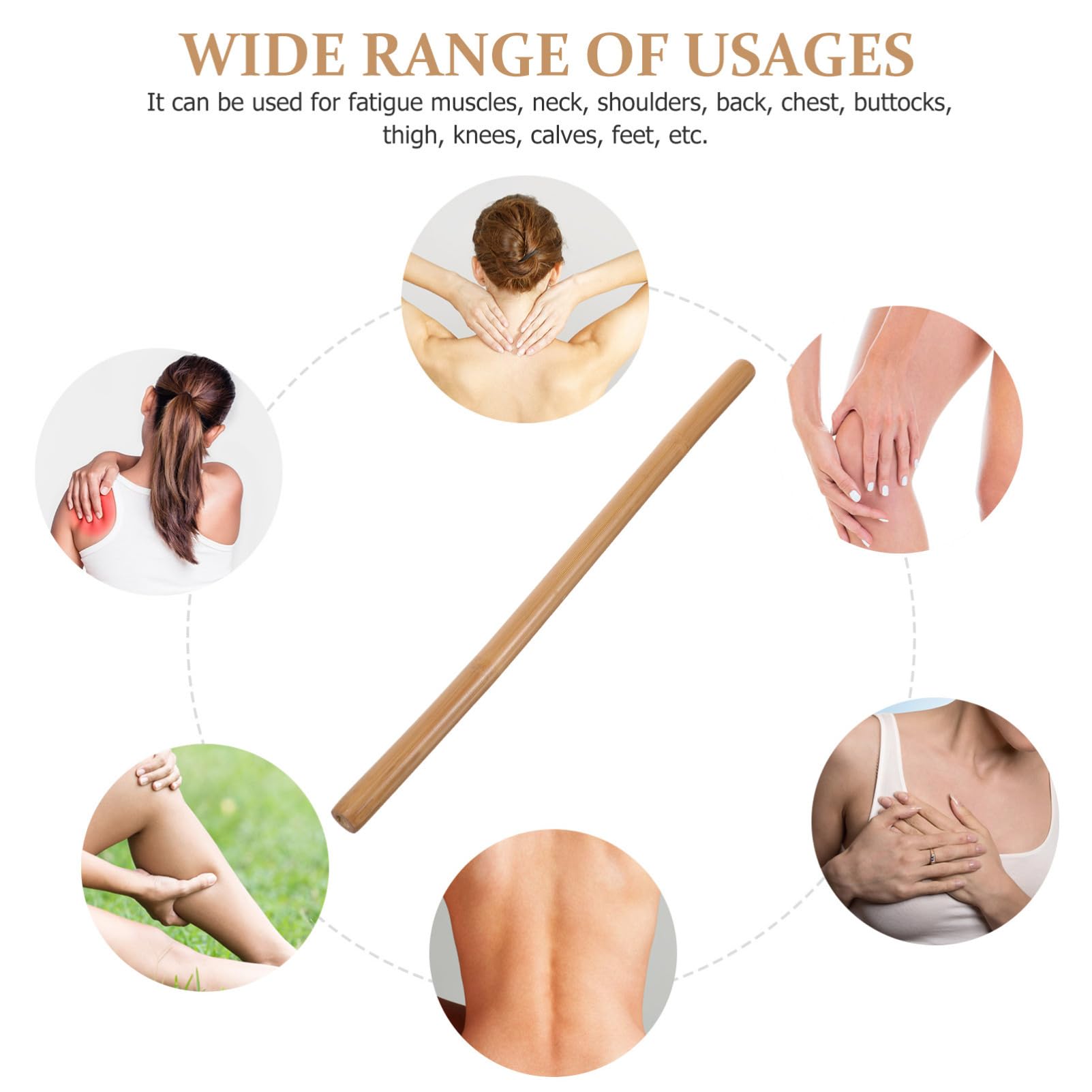 Beavorty 4 Stück Bausatz Tragbares Körpermassagegerät Muskelmassagegerät Reflexologie Tragbarer Massagestab Relaxer Massagegerät Zur Linderung Von Müdigkeit Schienbein-pflegestift Bambus
