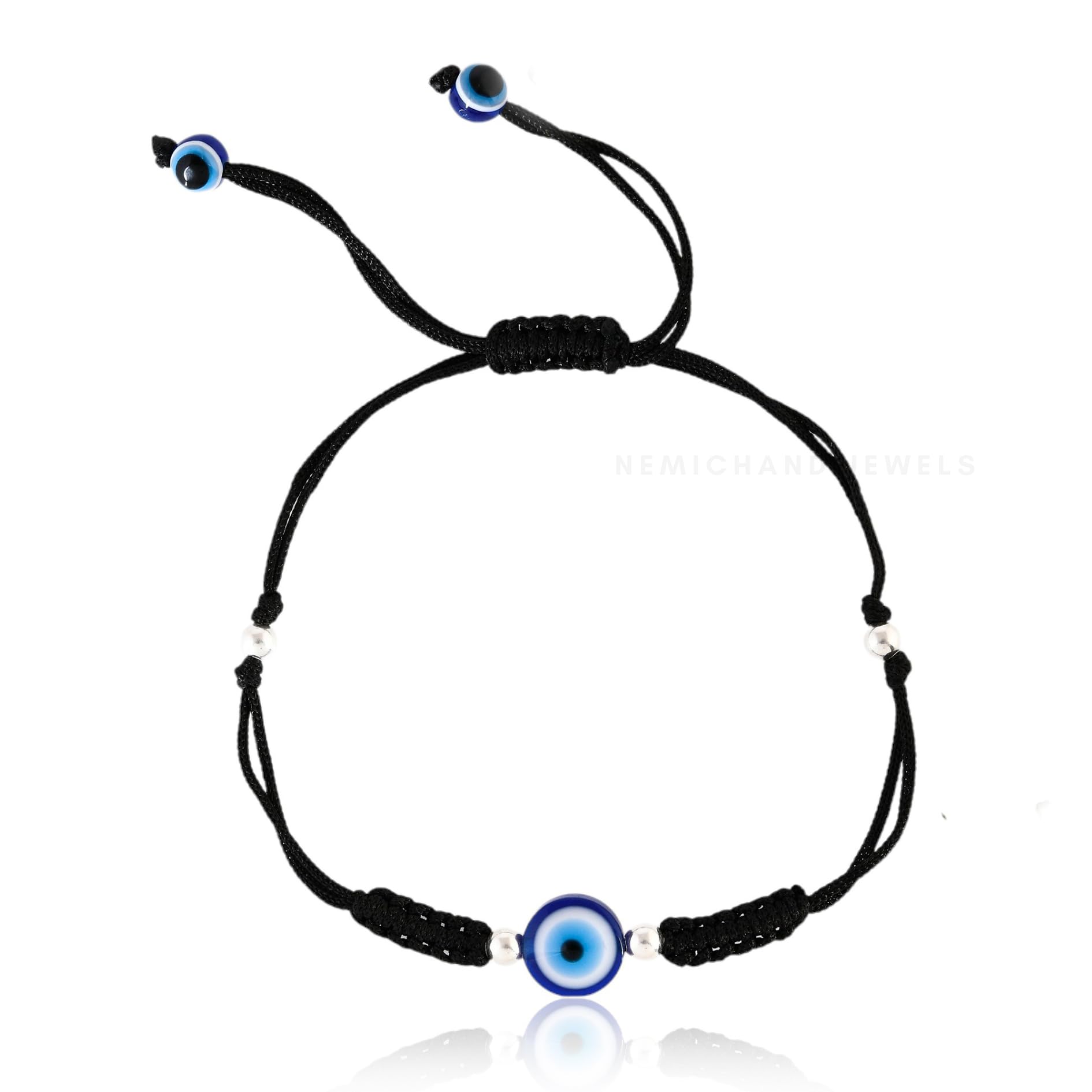 NEMICHAND JEWELS Pure Silver 925 Evil Eye Nazariya Thread Anklet Payal For Women (Silver, Single Piece) (B0D8LDBP83) Amazon Price History, Amazon Price Tracker
