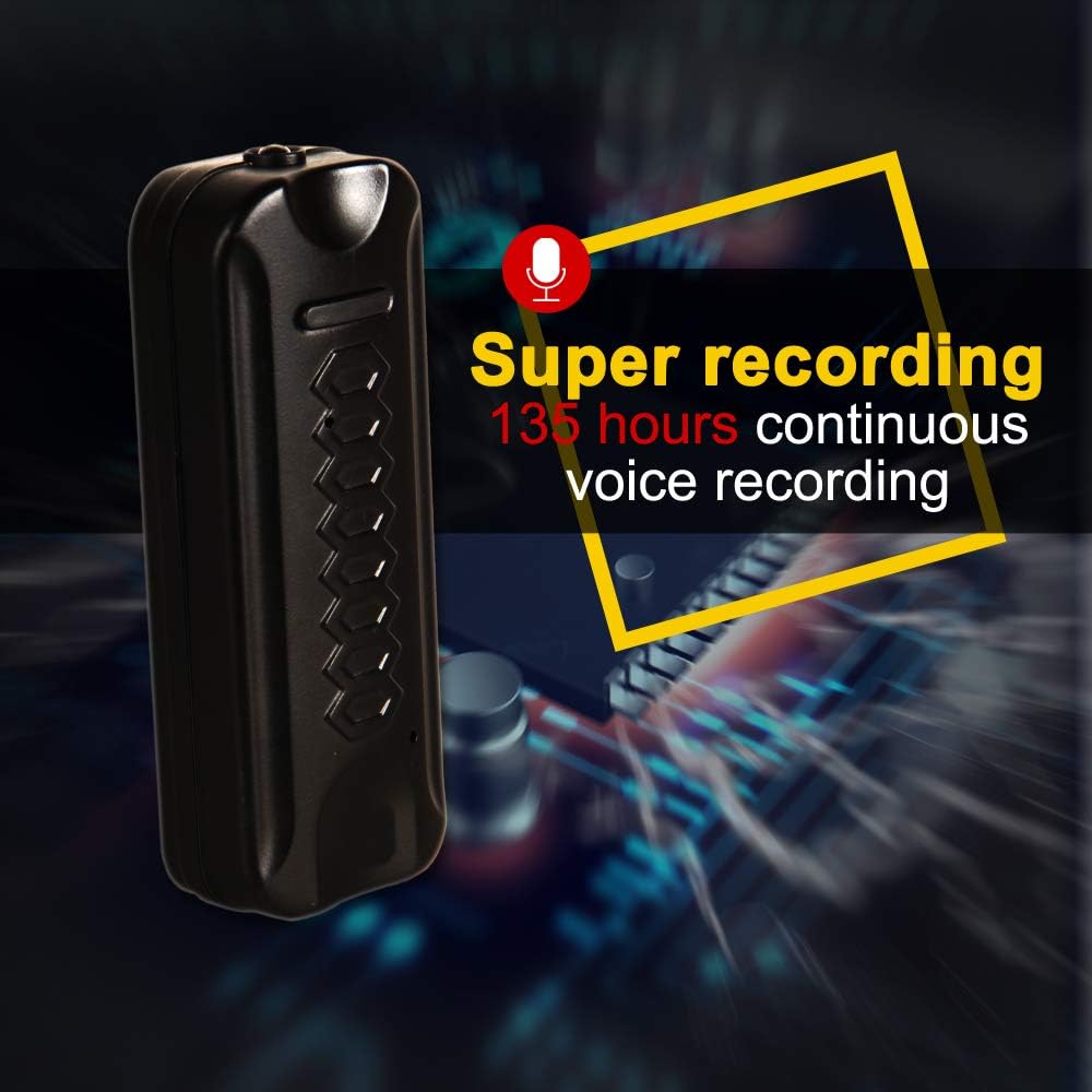 Flash Deals - 50% OFF KingNeed Portable Strong Magnetic Digital Voice Recorder Voice Activated Recording Device with 135h Standby 8GB Memory Flashlight Function