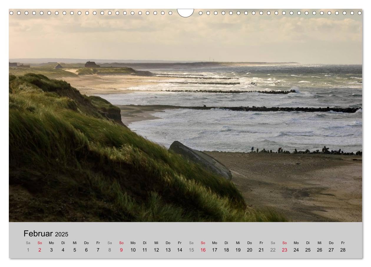 Dänemark Jütland Impressionen 2025 (Wandkalender 2025 DIN A3 quer), CALVENDO Monatskalender: Jütland bietet seinen Besuchern endlose Strände, ... sowie historische Stätten. (CALVENDO Natur)