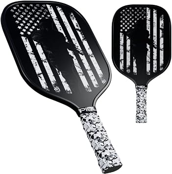 Pickleball Paddle & Online Course Benefits Charity Outdoor Pickleball Paddle Carbon Fiber Frame- Honeycomb Core Lightweight Pickleball Paddle - Cushion Grip Graphite Pickleball Paddle
