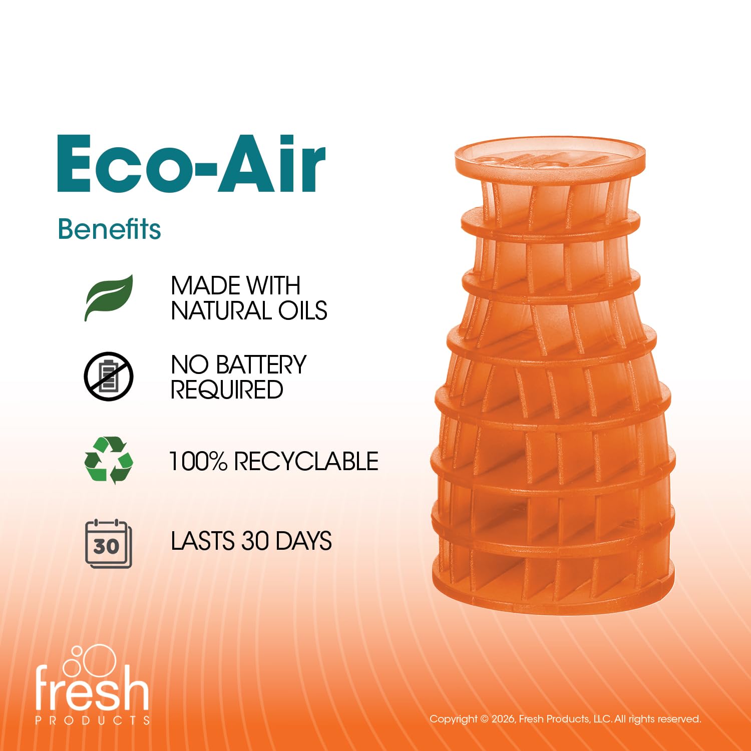 Fresh Products EA-F-006I036M-04 Eco odświeżacz powietrza, mango, 6 sztuk
