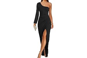 Women's Elegant Black Evening Dress: Shimmering Style for Special Occasions