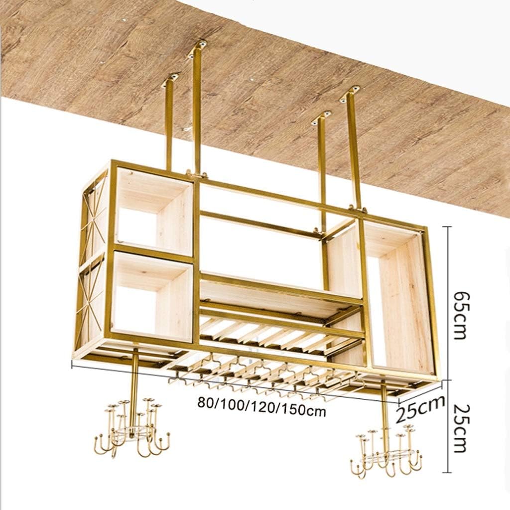 Bottle Holder Ceiling Rack Wine Bar Lounge Bar Goblet Rack Upside Down Wine Rack Multifunctional Household Rack