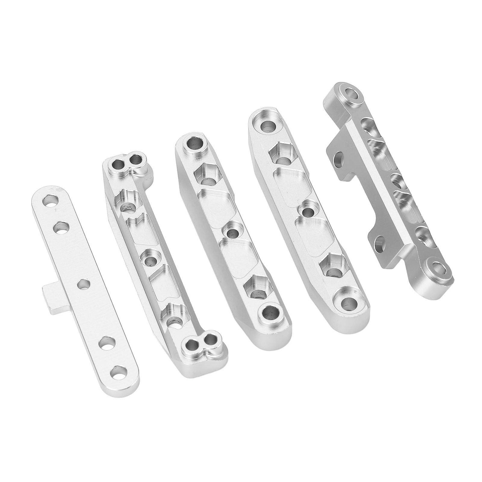 Wspornik Tylnego Wahacza ze Stopu Aluminium do Samochodu FS ATOM 1/8 RC, Wytrzymała Konstrukcja, zastosowanie: Samochód FS ATOM 6S 1/8 RC (SILVER)