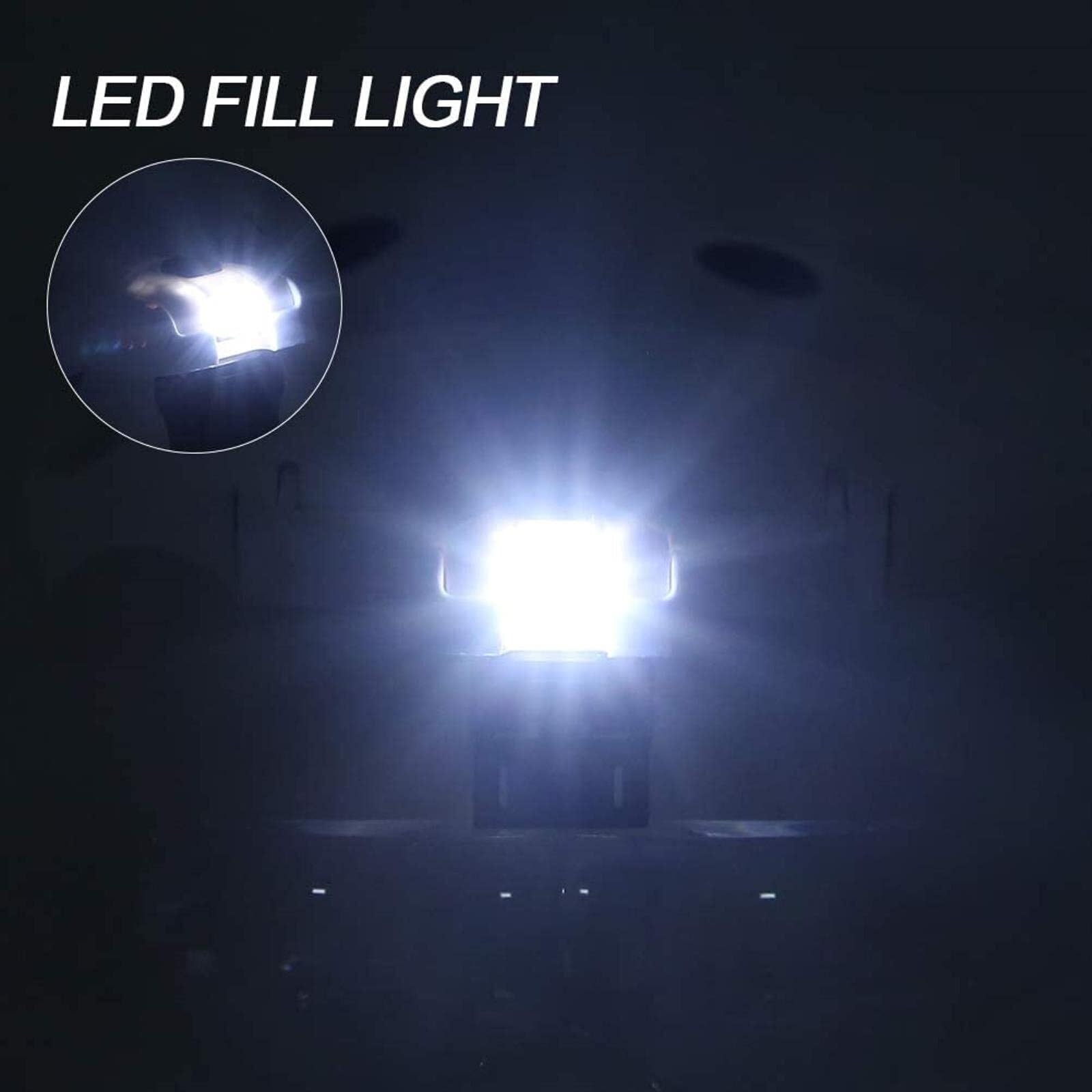 Lupe, Kopfbandlupe, Kopfband, Lupe mit verstellbarem LED-Licht, Kopfhalterung, Lupe für Naharbeit, Juwelier, Lupe, Basteluhr