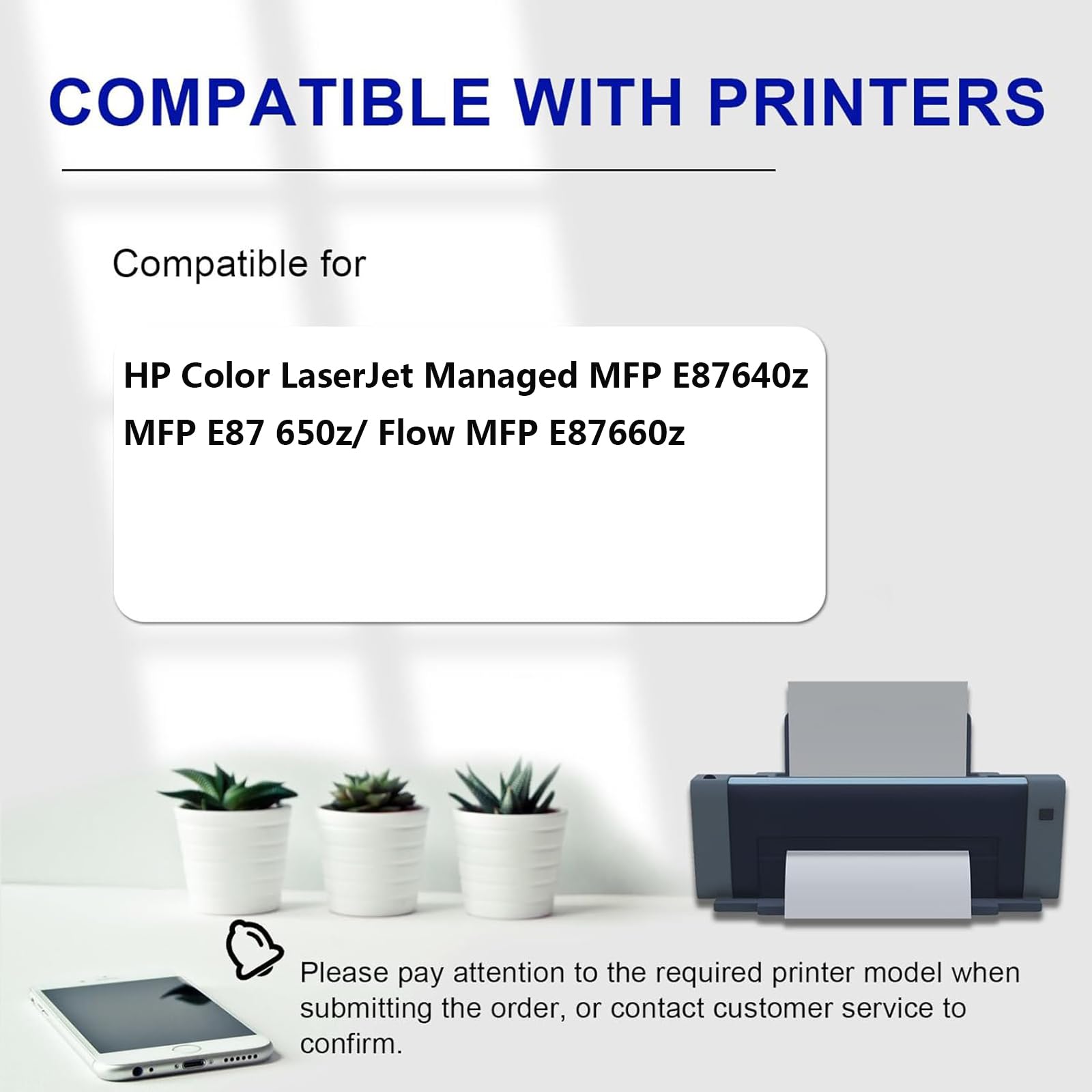 Cartuccia Toner Sostitutiva per HP W9050MC W9051MC W9053MC W9052MC Cartuccia Toner Compatibile con Color LaserJet Managed MFP E87640z MFP E87650z Flow MFP E87660z Stampante,Cyan