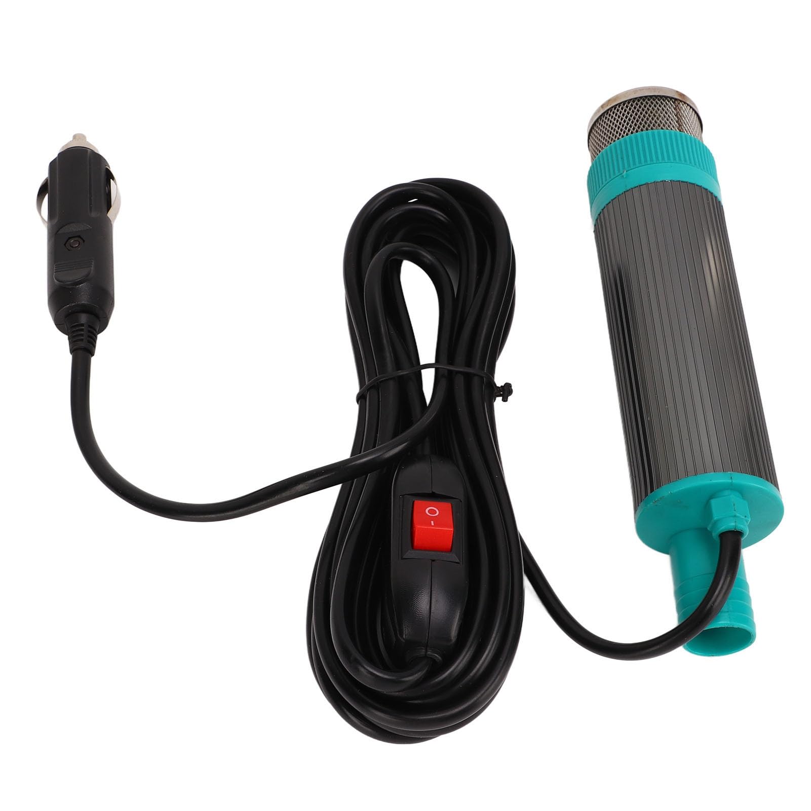 Aramox 12V Pompa Elettrica Portatile per Estrattore di Acqua e Olio con Cavo 5 M Pompa di Trasferimento del Carburante per Acqua e Carburante Cherosene per Rimorchio