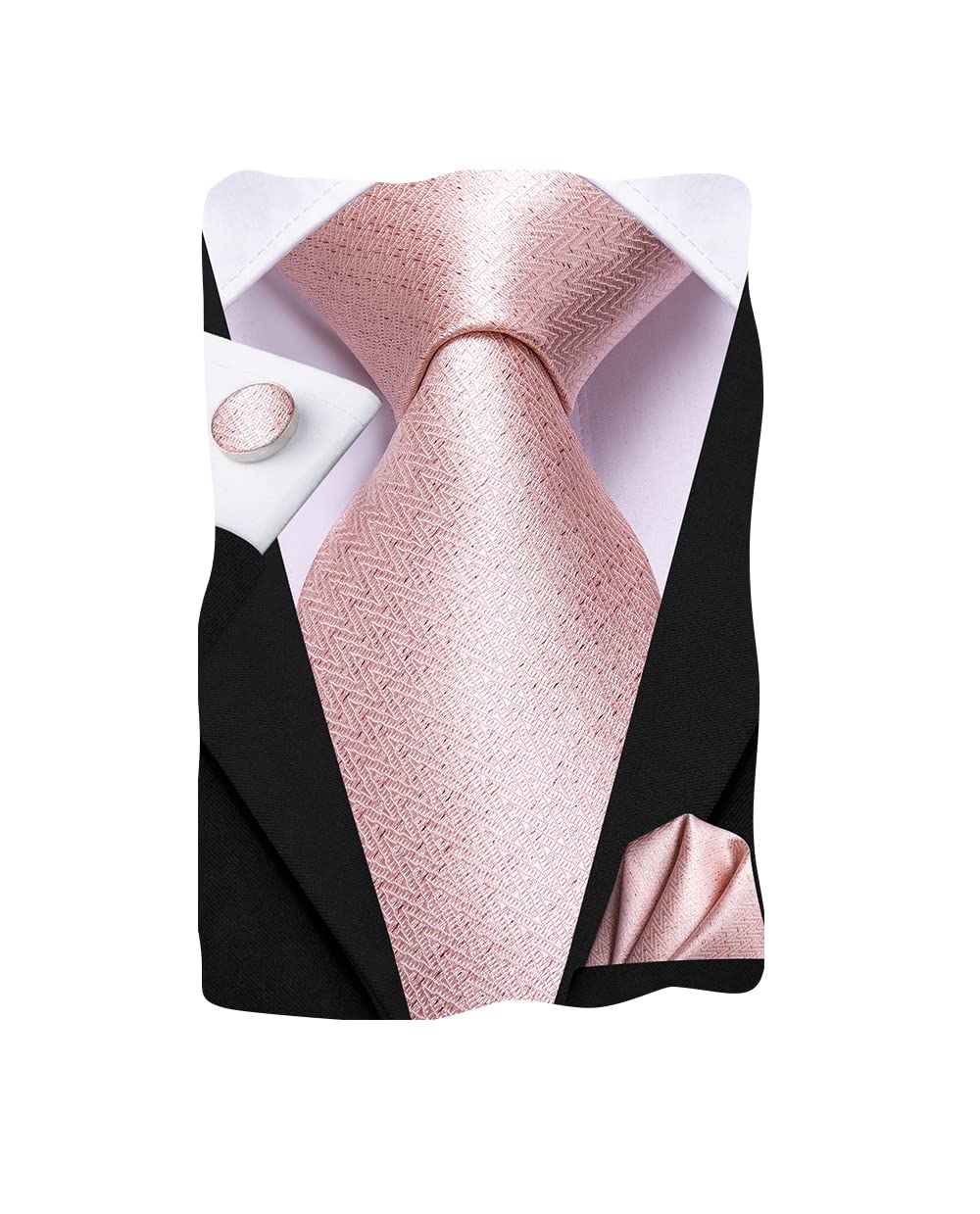 DubulleMens Paisely Silk Tie for Men Necktie and Pocket Square Set
