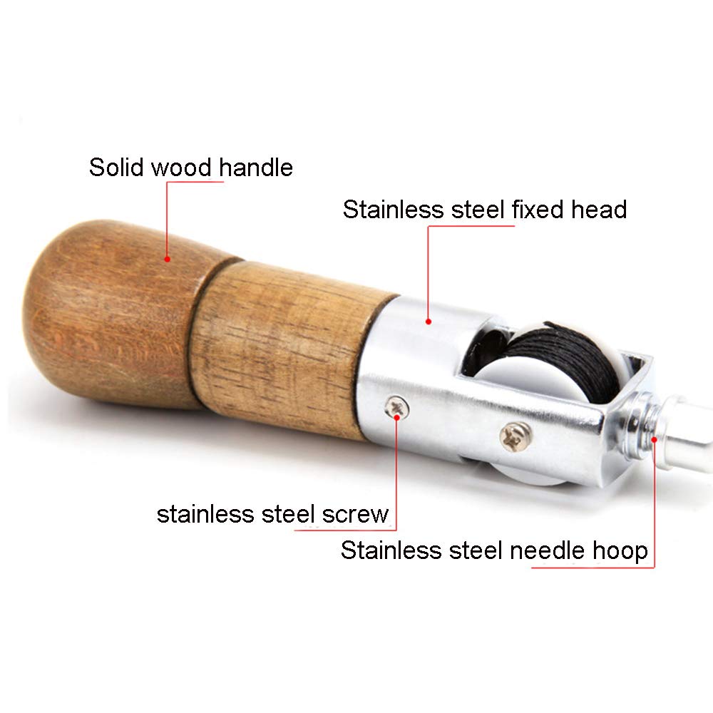 Reparatie Stitch Tool, DIY lederen handnaaimachine, handgemaakte lederen naaimachine, voor springkussens, springkussens, zeilen, leer, dikke stof
