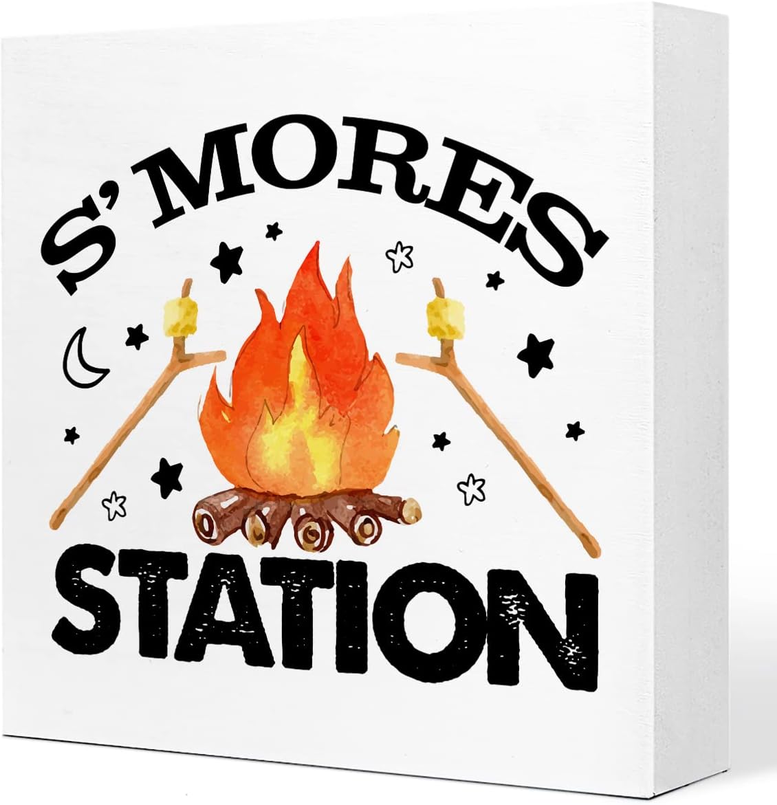S'mores Station Wood Sign