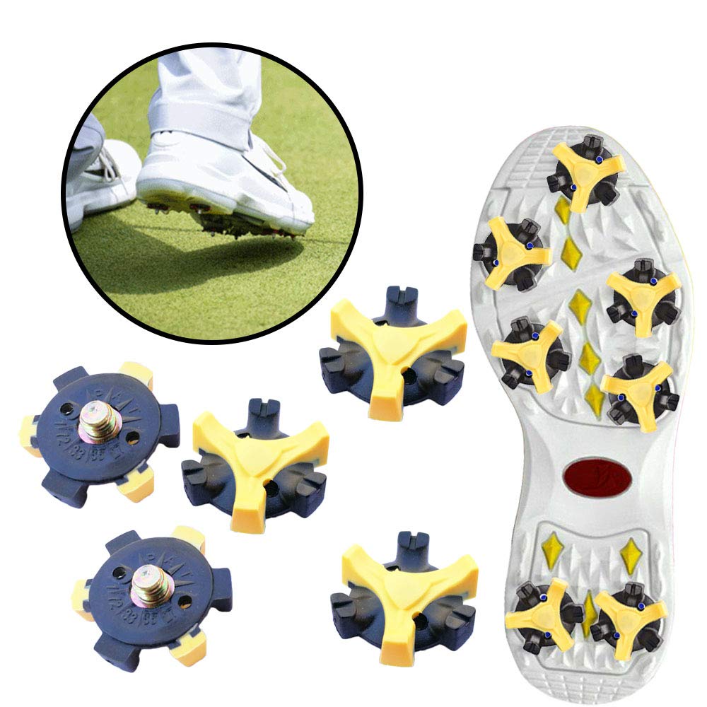 MamimamiH 56pcs Spikes-Tacchetti per Scarpe da Golf, Filettatura Stinger a Vite in Metallo per Scarpe da Golf