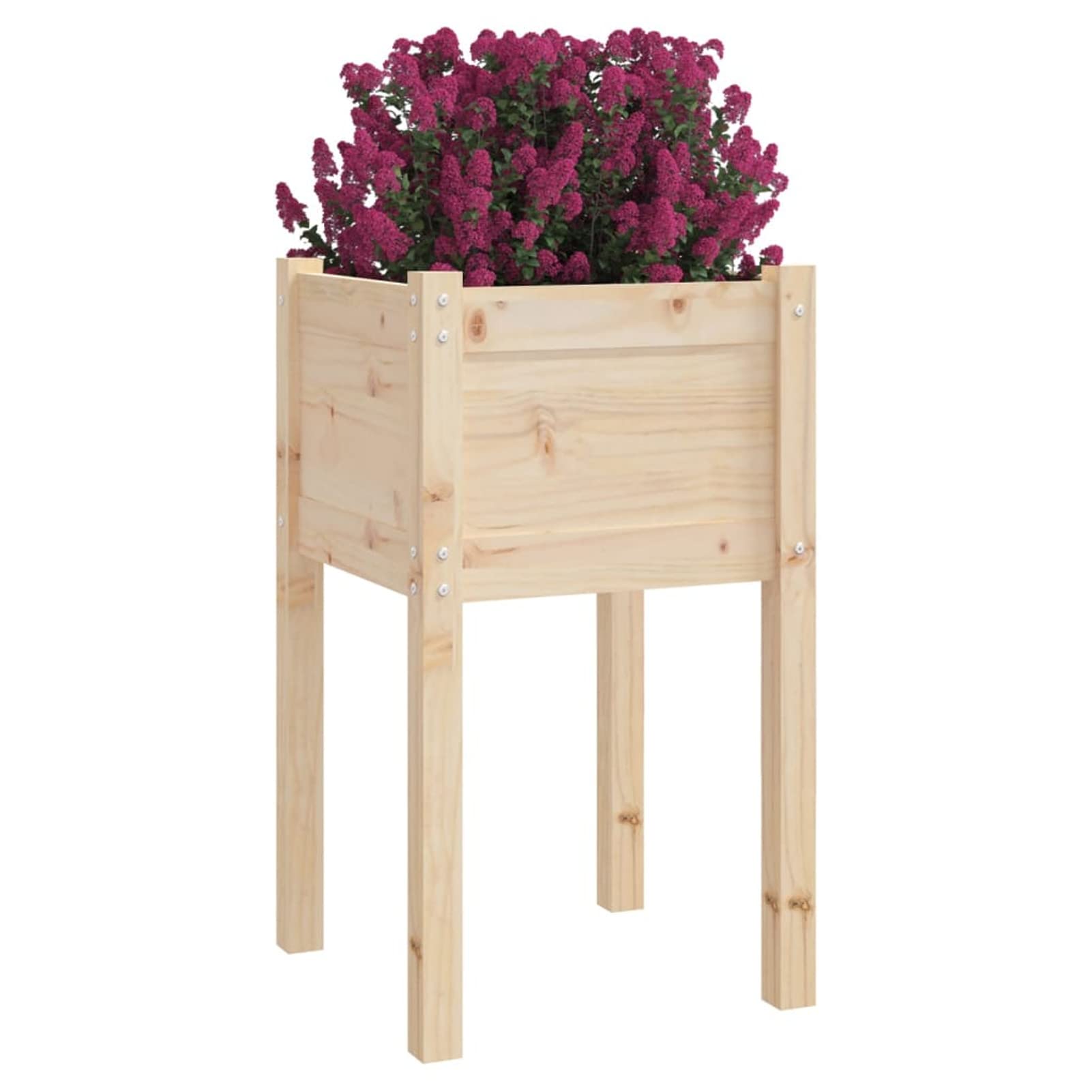 Jardinera, Huerto Urbano Terraza, Huerto En Casa, Tierra Huerto Urbano, Huerto Vertical, Mesa De Cultivo, de Madera Maciza de Pino 50x50x70 cm