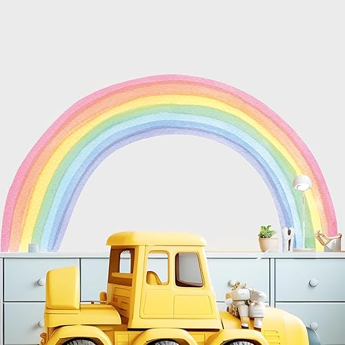 Miniatura 7 de Kasubeso Calcomanías de pared de libros de lectura de animales, acuarela, grande, jirafa, oso, conejo, búho, lectura, libros, calcomanías de pared