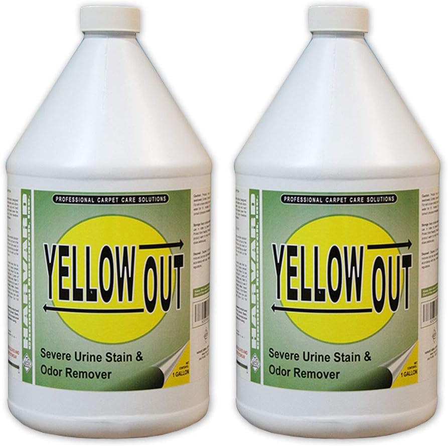 Harvard Chemical Yellow Out Severe Urine Stain & Odor Remover 1 GAL [Set of 2] Pet