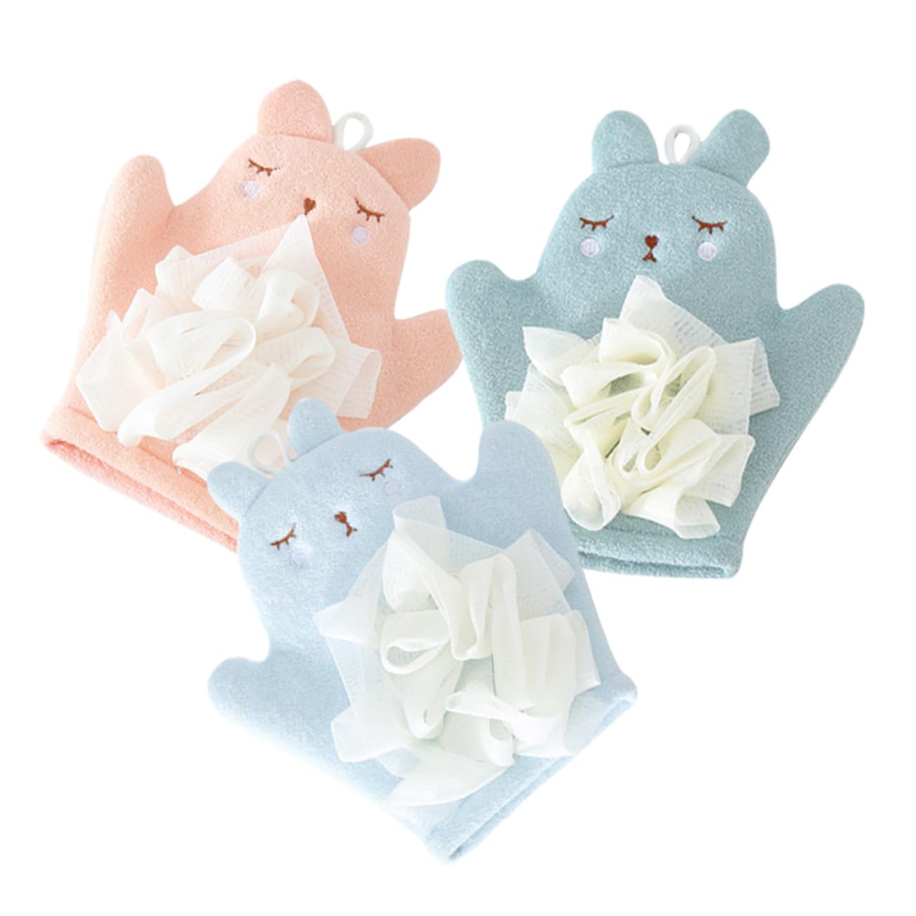 Healifty 3 Pz Guanti Da Bagno Per Coniglio Accessori Termali Esponja Para Bañarse Accessori Per Conigli Per Massaggi Guanti Termali Cosmetico Fibra Superfine Prodotti Da Bagno