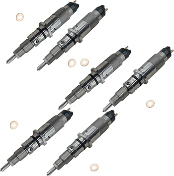 6PCS Fuel Injectors FIB1454RB Fits for Atlas Copco Dynapac CA362D CA362DCO CA402D CA512D CA602D CA602DCO CA612D CA702D