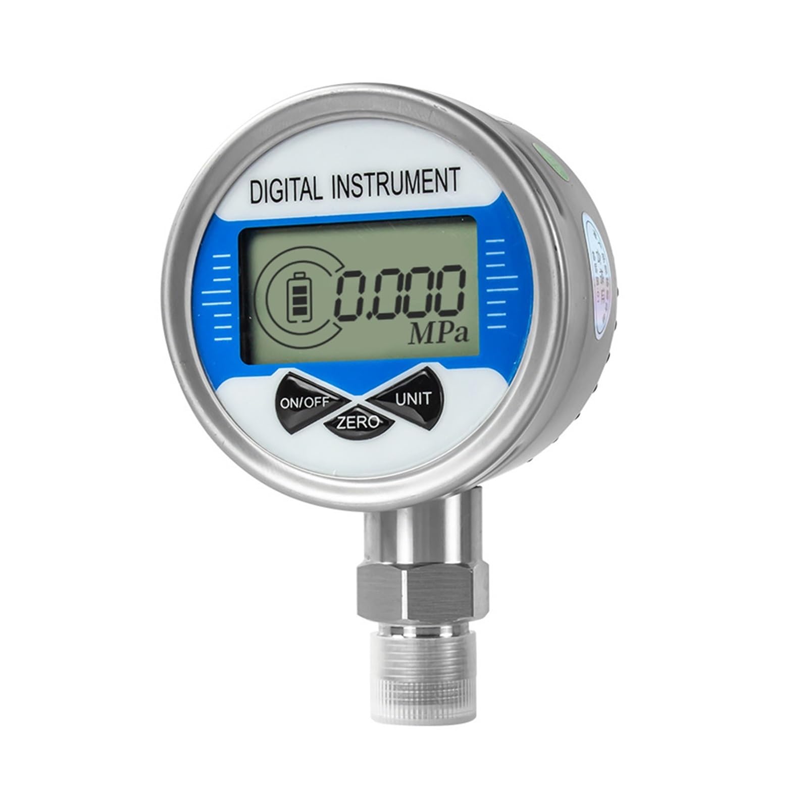 Manómetro, Medidor de presión con pantalla LCD Radial, medidor de presión de Gas, agua, aire y combustible, esfera de 60mm, 0-30Mpa, 0-40Mpa, 0-60Mpa, rosca G1/4, 0-400bar