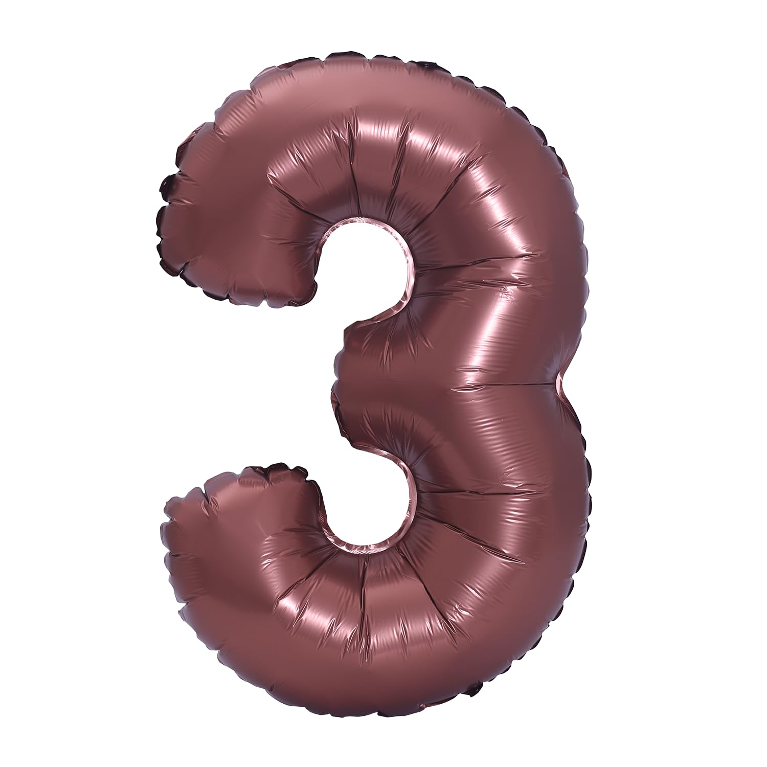 YPSelected 32 Inch Large Foil Helium Number Balloon Birthday Wedding Party 0-9 (Brown, 3)