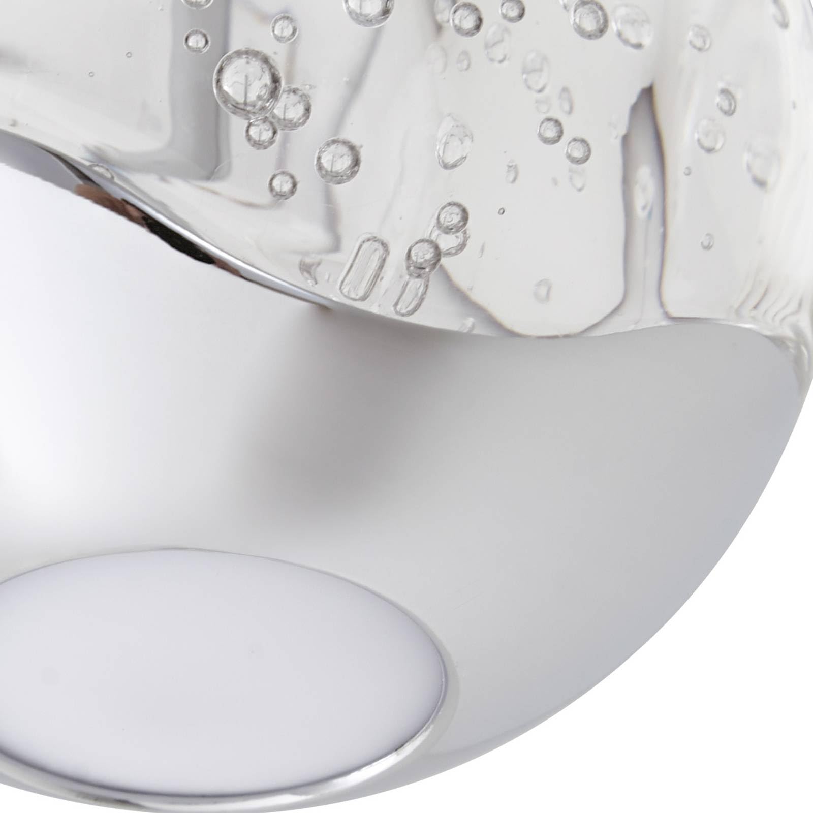 Lucande LED Pendelleuchte Hayley (Modern) in Transparent aus Glas (1 flammig,) - Hängelampe Esstischlampe Hängeleuchte Wohnzimmerleuchte