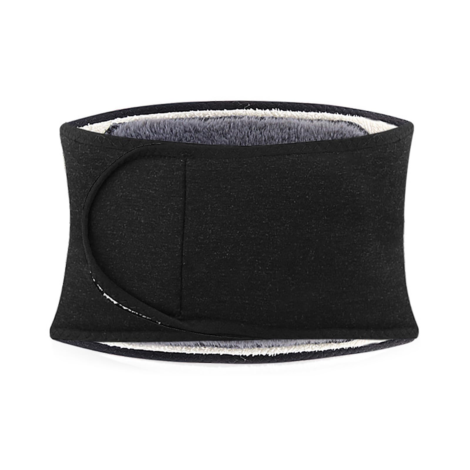 Shurhome Warm Plush Waist Warmer Kidney Binder Support Thermal Waistband Stomach Back Warming Brace Band for Men Women