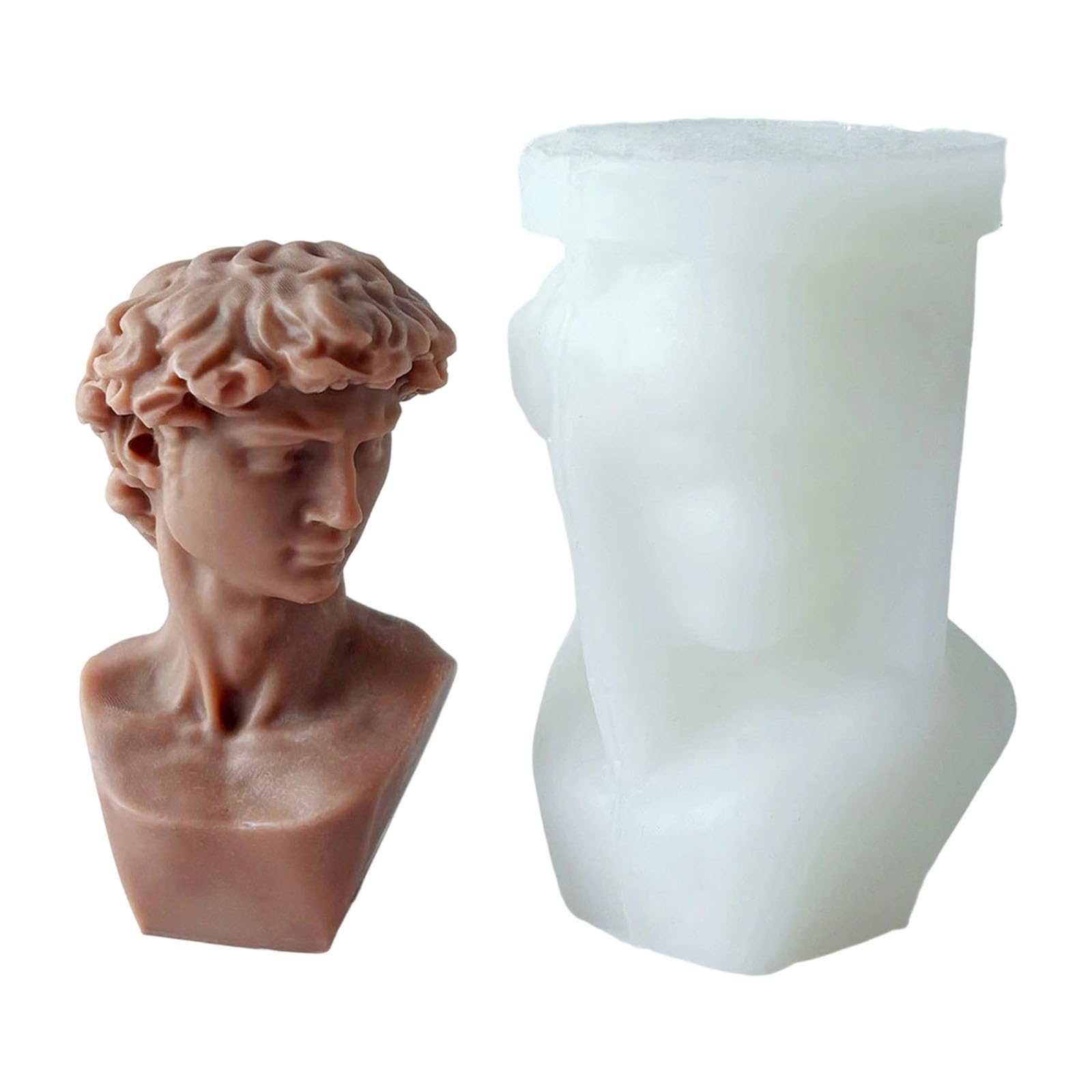 Alksubbm Silicone Busts for Handcraft Diffusers Plasters Art and Home Decoration Silicone Statue