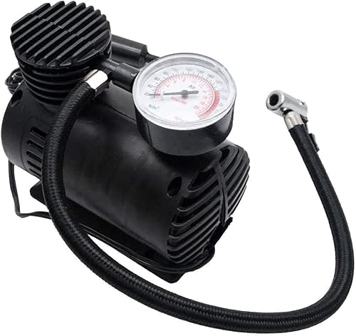 Mini Air Compressor Pump 12V, MASO Tyre Pressure Inflator Portable
