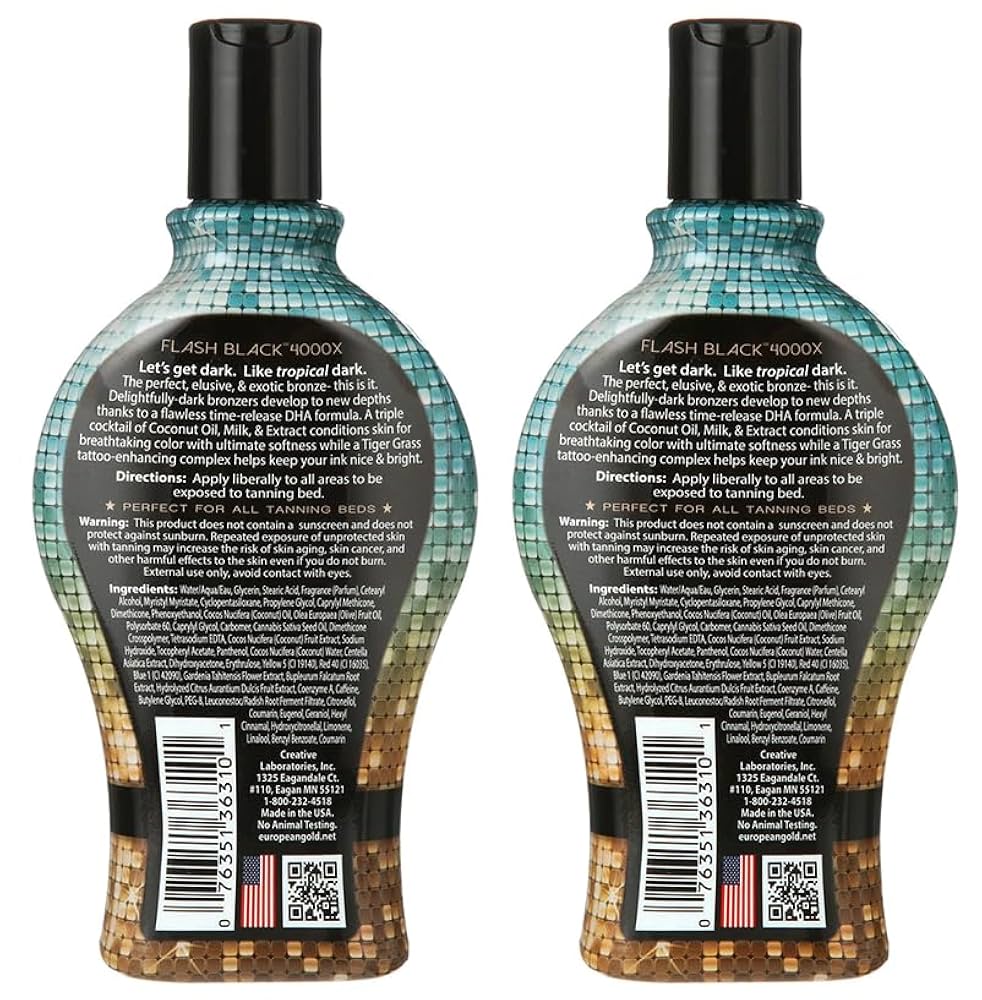 Amazon.com : 2-Pack European Gold Flash Black 4000X Indoor