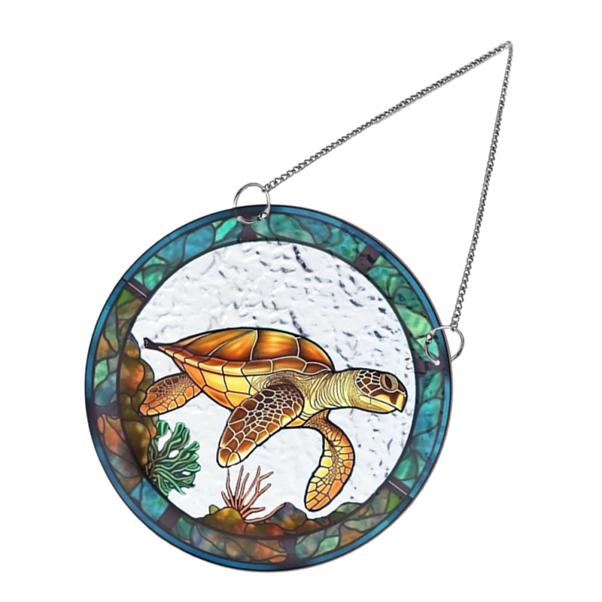 Attrape-Soleil Tortue Acrylique Pendentif Décoratif Fenêtre Extérieure Intérieure