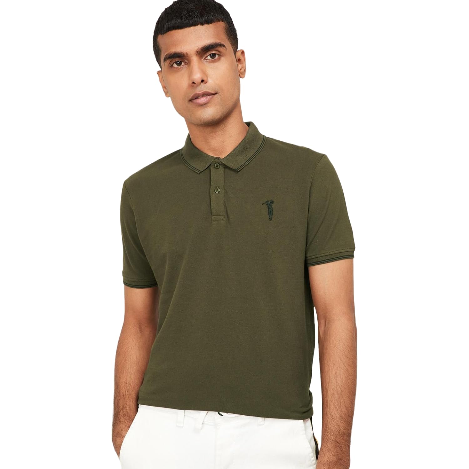 bossini Men Cotton Lycra Regular Fit Solid T Shirt-picture-3