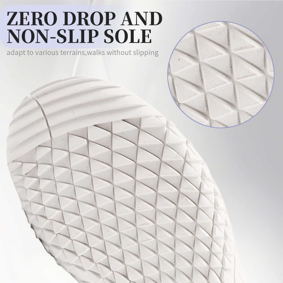 Womens Barefoot Shoes Minimalist Walking Trainers Zero Drop Sole Slip On Yoga Casual Sneakers Lightweight Breathable Indoor House Shoes Light_Purple_W Size US 9 - Image 4