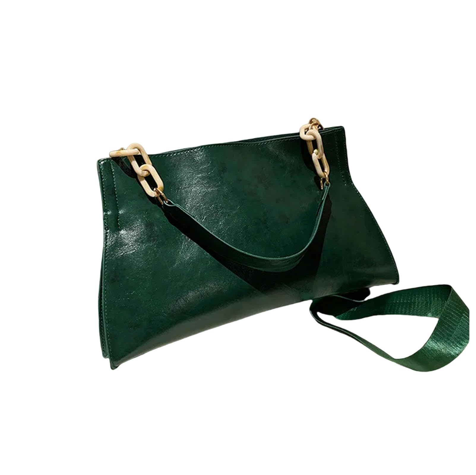 LWLZVDUD Tote bags for women Handbags Women Shoulder Bag Soft Crossbody Large Capacity Fashion Female Underarm Bags-green-38x22x5cm
