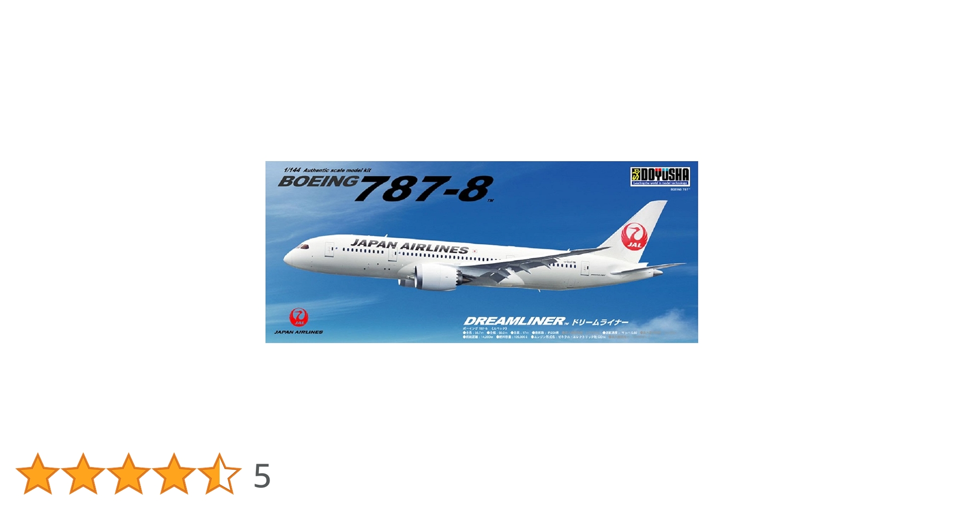 【送料無料】JAL  787-8 1/144 モデル Amazon | 童友社 1/144 ボーイング 787-8 JAL ドリームライナー
