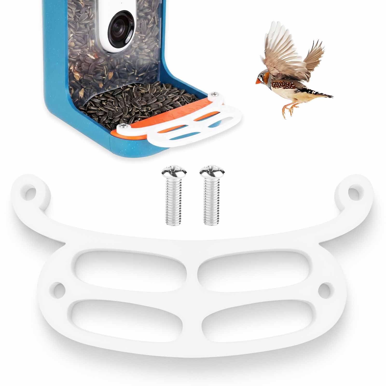 Upgraded Bird Perch for Bird Buddy Feeder with Screws, Birds Feeder Extender Perch (White)