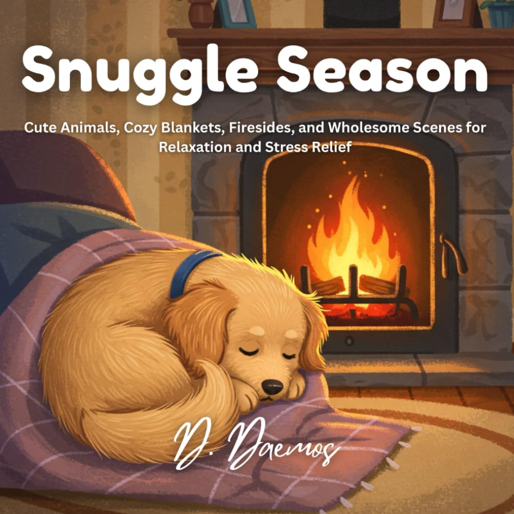 Snuggle Season: Cute Animals, Cozy Blankets, Firesides, and Wholesome Scenes for Relaxation and Stress Relief