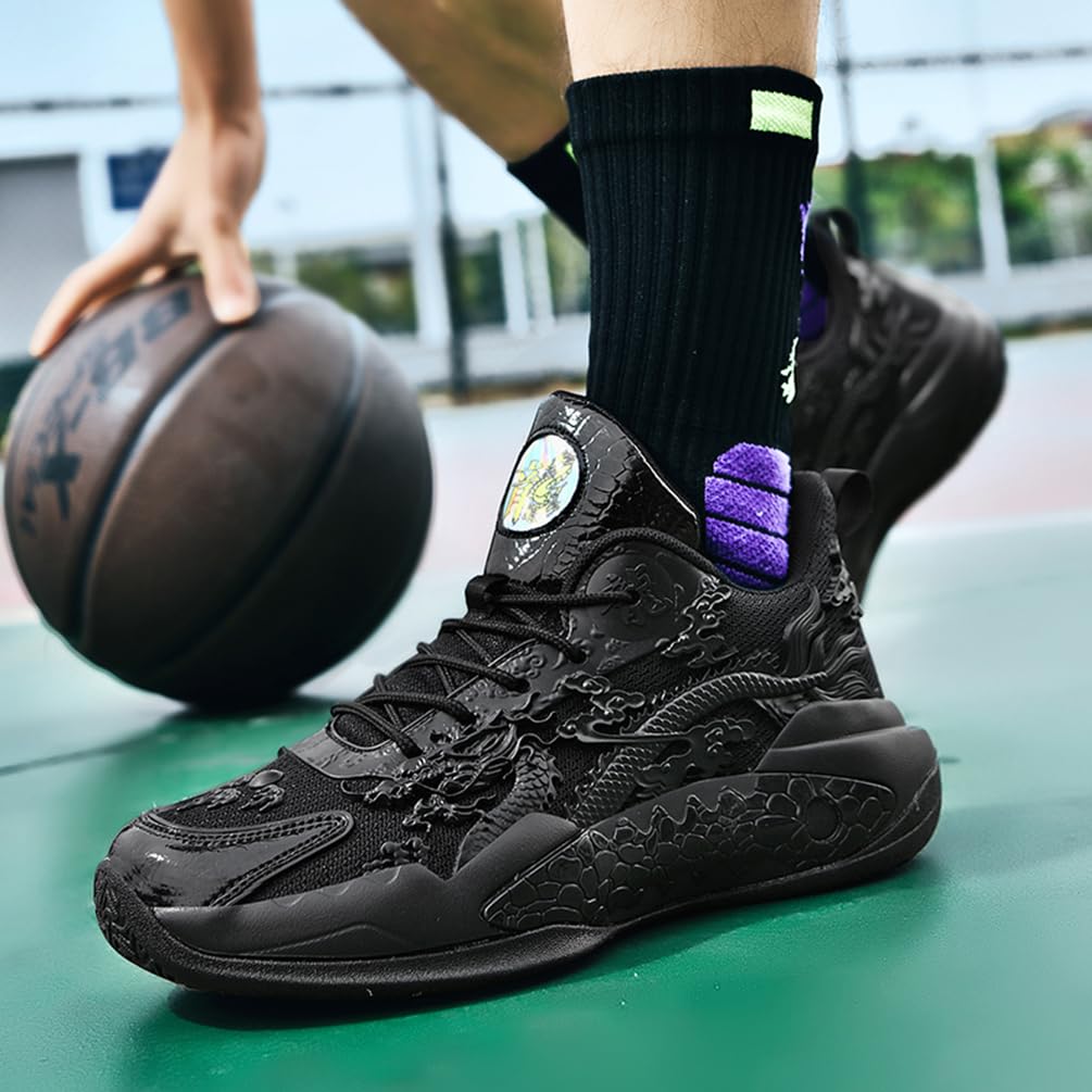 Męskie buty do koszykówki, buty sportowe, lekkie, oddychające, amortyzujące wstrząsy, męskie buty do koszykówki, do biegania, sportowe trampki, Mt D21, 45 EU