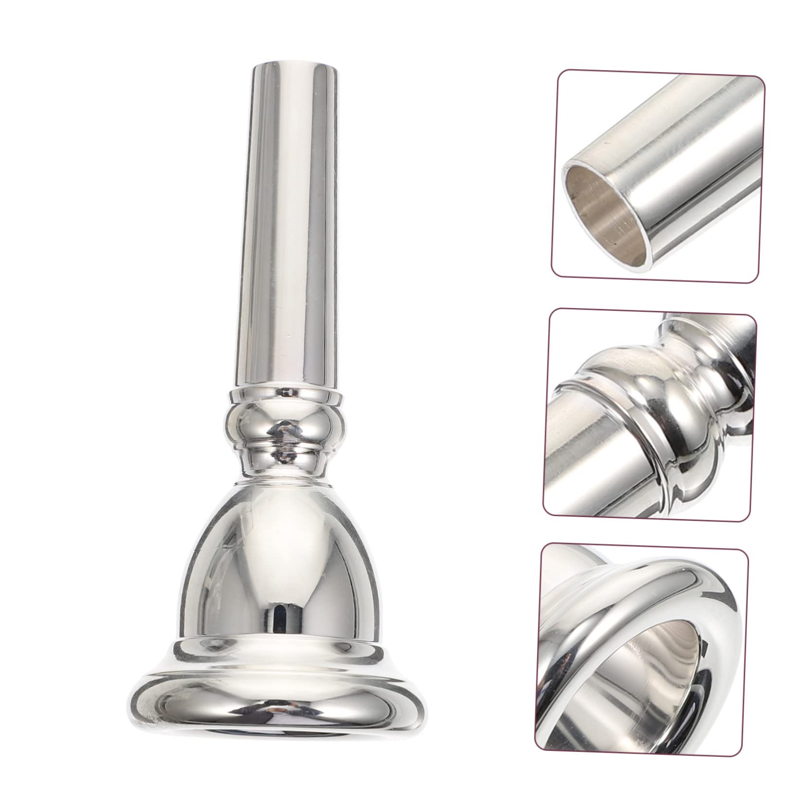 1pezzi Bocchino Euphonium in Argento Placcato Ricambio Professionale Per Musicisti e Principianti Accessorio Strumentale Elegante e Pratico Per Euphonium Per Concerti e Regali Musi